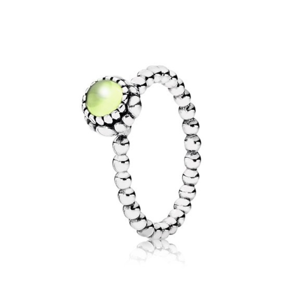 PANDORA Authentic August Birthstone Peridot Ring